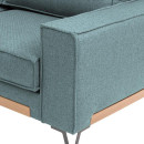ΚΑΝΑΠΕΣ Fylliana Loftio ΑΡΙΣΤΕΡΗ ΓΩΝΙΑ ΜΙΝΤ ΧΡΩΜΑ 280x220x95εκ