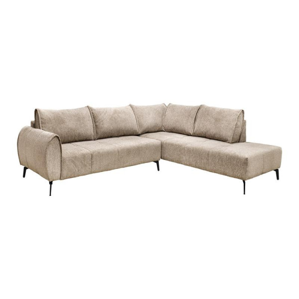ΚΑΝΑΠΕΣ Fylliana Velton ΔΕΞΙΑ ΓΩΝΙΑ ΚΡΕΜ ΧΡΩΜΑ 275x225x85εκ