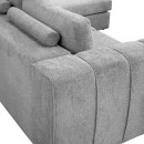 ΚΑΝΑΠΕΣ Fylliana Mondiva ΔΕΞΙΑ ΓΩΝΙΑ ΓΚΡΙ ΧΡΩΜΑ 280x180x83εκ