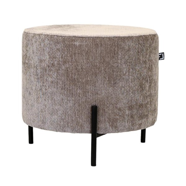 ΣΤΡΟΓΓΥΛΟ ΣΚΑΜΠΟ Fylliana New Lux ΚΑΦΕ ΧΡΩΜΑ 46x46x43εκ