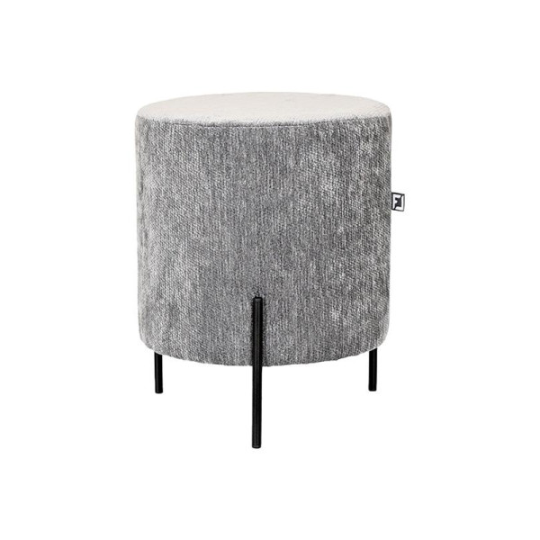 ΣΤΡΟΓΓΥΛΟ ΣΚΑΜΠΟ Fylliana New Lux ΓΚΡΙ ΧΡΩΜΑ 33x33x38εκ