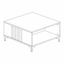 ΤΡΑΠΕΖΑΚΙ ΣΑΛΟΝΙΟΥ Fylliana Aura TOBACCO ΜΕ CASHMERE ΧΡΩΜΑ 80x80x41εκ