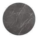 ΣΤΡΟΓΓΥΛΟ ΤΡΑΠΕΖΙ ΤΡΑΠΕΖΑΡΙΑΣ Fylliana Vector CERAMIC ΓΚΡΙ ΧΡΩΜΑ 90εκ