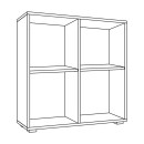 ΒΙΒΛΙΟΘΗΚΗ-ΡΑΦΙΕΡΑ Fylliana Smart 4P 18 CASHMERE ΧΡΩΜΑ 74x29x76εκ
