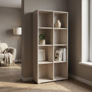 ΒΙΒΛΙΟΘΗΚΗ-ΡΑΦΙΕΡΑ Fylliana Smart 8P 18 CASHMERE ΧΡΩΜΑ 74x29x146εκ
