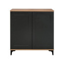 ΚΟΜΟΤΑ Fylliana Nordic 2K 80 ARTISAN OAK - ΜΑΥΡΟ 80x40x86εκ