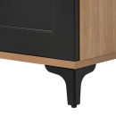 ΤΡΑΠΕΖΑΚΙ ΣΑΛΟΝΙΟΥ Fylliana Nordic KS ARTISAN OAK - ΜΑΥΡΟ 120x60x44εκ