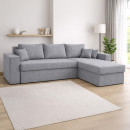 ΚΑΝΑΠΕΣ ΓΩΝΙΑ Fylliana Mythos ΓΚΡΙ 280x210x80εκ