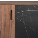 ΠΑΠΟΥΤΣΟΘΗΚΗ Fylliana Valenor TOBACCO CRAFT-BLACK MARBLE ΧΡΩΜΑ 69x34x120εκ