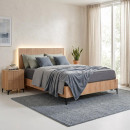 ΚΡΕΒΑΤΙ Fylliana Alicante NATURAL CANELLA OAK ΧΡΩΜΑ 150x210x110εκ (140x200)