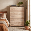 ΣΥΡΤΑΡΙΕΡΑ Fylliana New Imperium 5F GREY OAK ΧΡΩΜΑ 90x44x127εκ