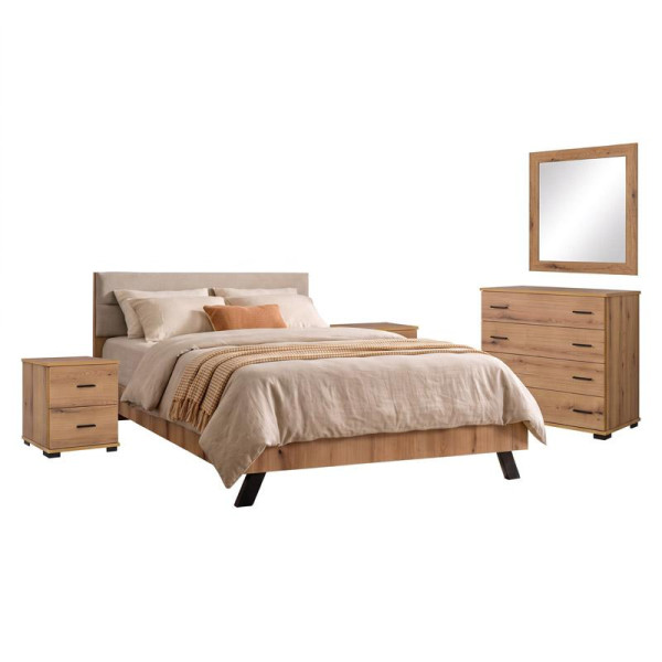 ΣΕΤ ΚΡΕΒΑΤΟΚΑΜΑΡΑΣ Fylliana Novera ARTISAN OAK