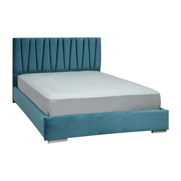 ΚΡΕΒΑΤΙ Fylliana Palermo ΤΥΡΚΟΥΑΖ ΧΡΩΜΑ ΥΦΑΣΜΑΤΟΣ 155x214x115εκ