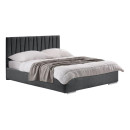 ΚΡΕΒΑΤΙ Fylliana Palermo ΑΝΘΡΑΚΙ ΧΡΩΜΑ ΥΦΑΣΜΑΤΟΣ 155x214x115εκ