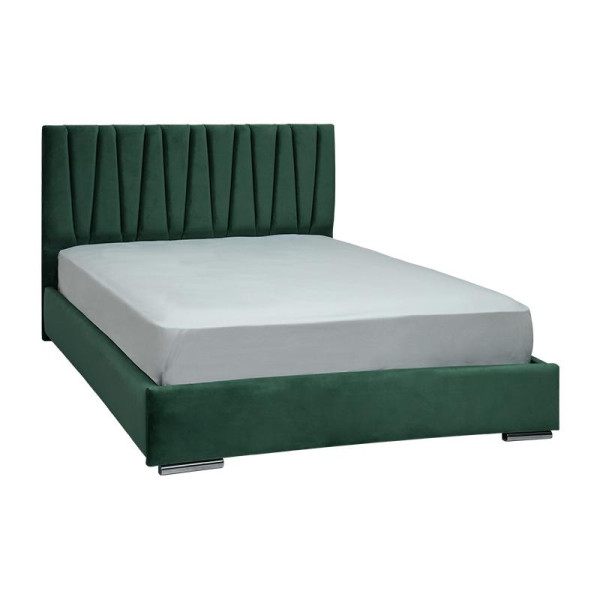 ΚΡΕΒΑΤΙ Fylliana Palermo ΠΡΑΣΙΝΟ ΧΡΩΜΑ ΥΦΑΣΜΑΤΟΣ 155x214x115εκ