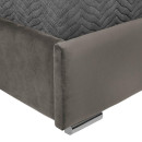 ΔΙΠΛΟ ΚΡΕΒΑΤΙ Fylliana Alessio TAUPE ΧΡΩΜΑ ΥΦΑΣΜΑΤΟΣ 175x214x115εκ (160x200)