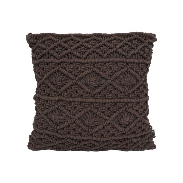 ΔΙΑΚΟΣΜΗΤΙΚΟ ΜΑΞΙΛΑΡΙ Fylliana Crochet CAMEL ΧΡΩΜΑ 45x45