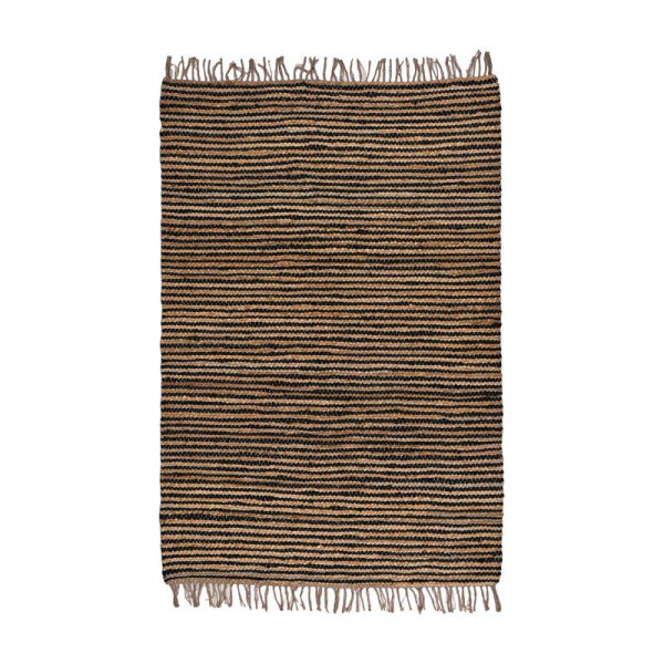 ΧΑΛΙ Fylliana Jute ΜΑΥΡΟ-ΚΑΦΕ ΧΡΩΜΑ 120x180εκ