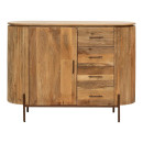 ΚΟΜΟΤΑ-ΣΥΡΤΑΡΙΕΡΑ Fylliana Bhopal MANGO WOOD ΧΡΩΜΑ 120x40x90εκ