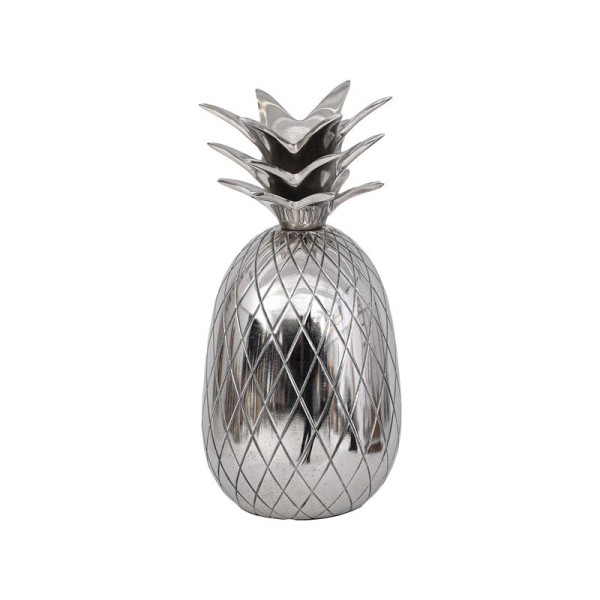 ΜΕΤΑΛΛΙΚΟ ΔΙΑΚΟΣΜΗΤΙΚΟ Fylliana Pineapple ΝΙΚΕΛ ΧΡΩΜΑ 9x9x17εκ