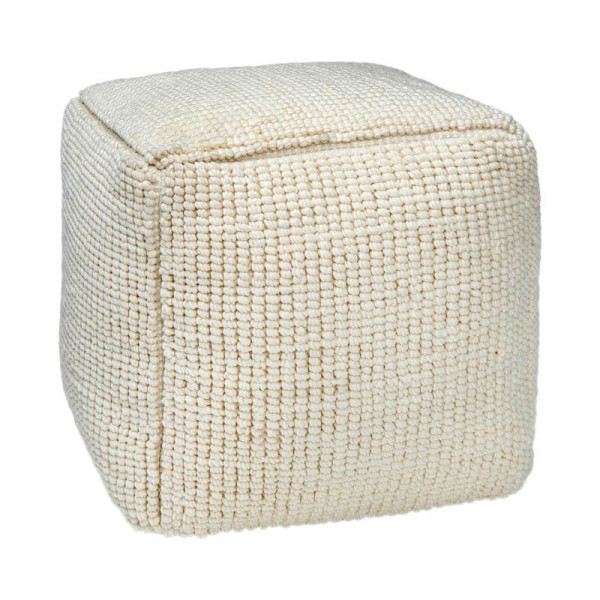 ΤΕΤΡΑΓΩΝΟ ΠΟΥΦ Fylliana FL822 IVORY ΧΡΩΜΑ 45x45x45εκ