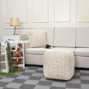 ΤΕΤΡΑΓΩΝΟ ΠΟΥΦ Fylliana FL822 IVORY ΧΡΩΜΑ 45x45x45εκ
