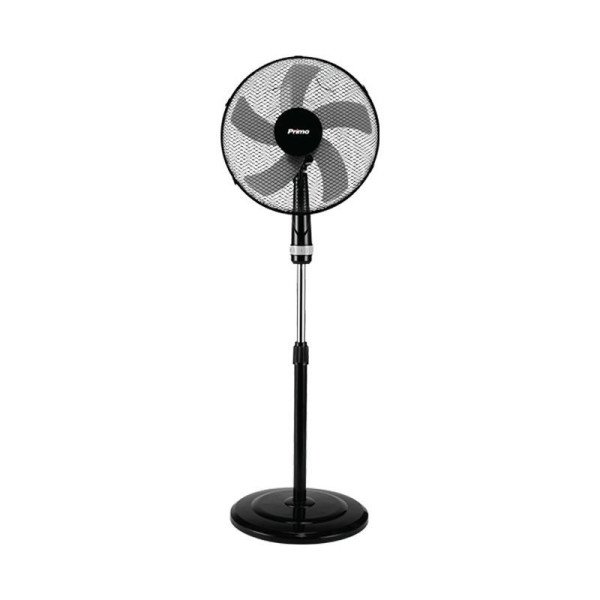 Ανεμιστήρας Ορθοστάτης 16'' 40CM PRSF-80448 Primo Μαύρος-Γκρι 5Φτερά 50W